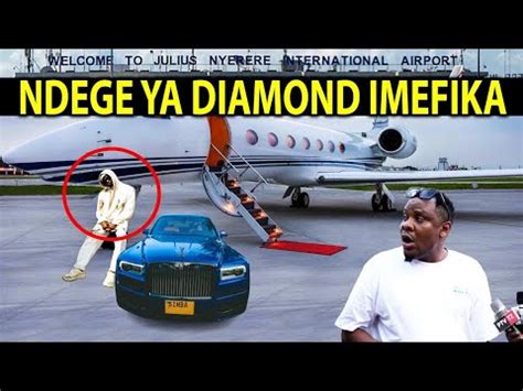 Ndege Ya Diamond Yatua Bongo Awa Msanii Wa Kwanza Africa Kumiliki Ndege