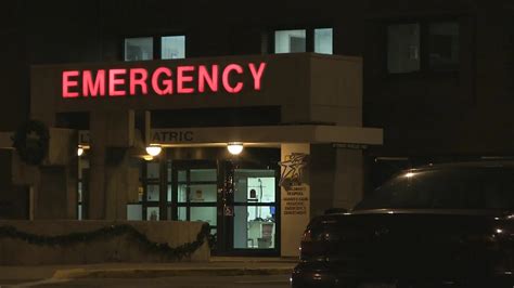 Emergency Room Sign At Night