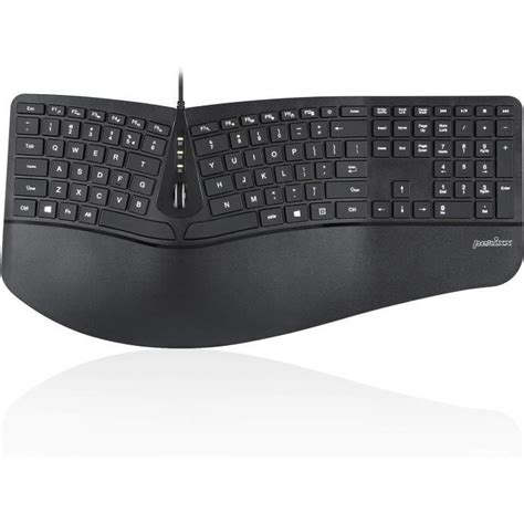 Periboard B Clavier Ergonomique Filaire Qwerty Us Avec Repose