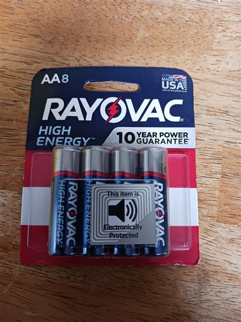 Rayovac High Energy Premium Alkaline Aa Batteries 10 Yr Power