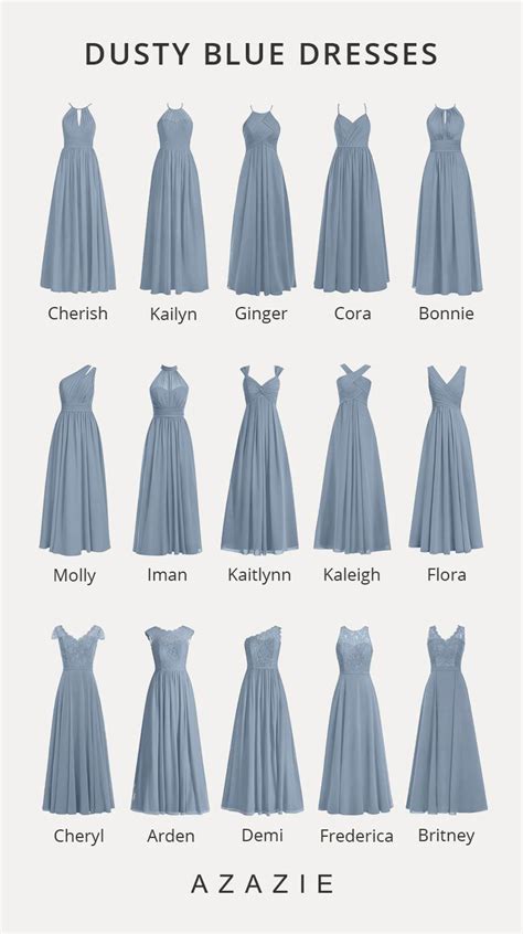 Dusty Blue Bridesmaid Dresses Dress Dusty Wedding Bridesmaids Prom