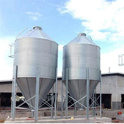 New Design Vertical All Steel Structure Base Maize Chicken Feed Silo