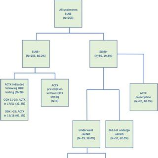 Kaplan Meier Analyses For Patients Who Underwent Completion Axillary