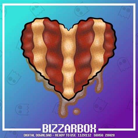 Bacon Heart Twitch Emote Twitch Emotes Twitch Stream Etsy