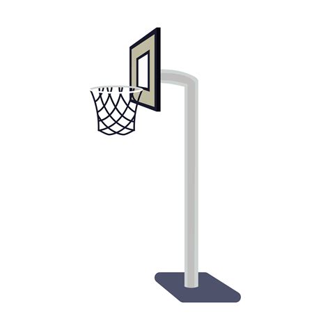 Basketball Net Hoop And Stand Vector Illustration 37960901 Vector Art