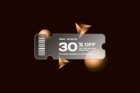 Glass Morphism Effect Discount Coupon Graphic By Muhammad Rizky