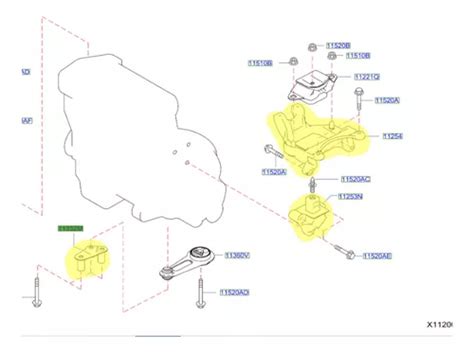 Jgo De Soportes De Motor Original Nissan Versa 11 22
