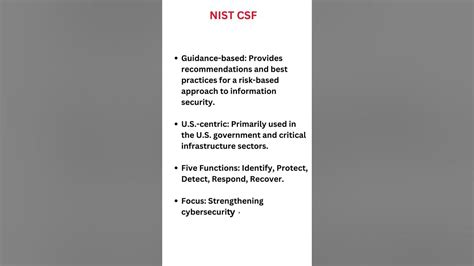 Nist Csf Vs Iso 27001cybersecuritycsfvulnerability Youtube