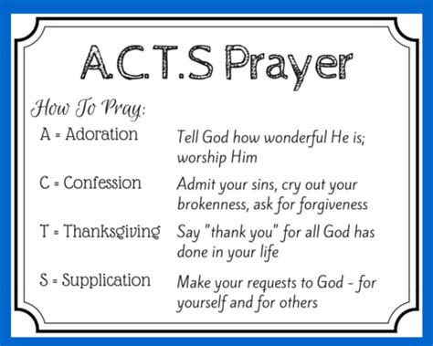 Acts Prayer Model Catholic