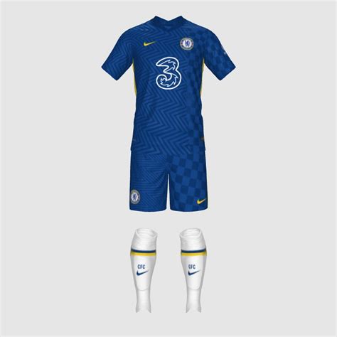 Chelsea Home 21 22 FIFA Kit Creator Showcase