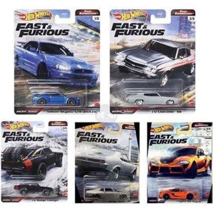 Hot Wheels Fast And Furious Fast Superstars Skyline Gtr R Gr Supra Dodge Charger