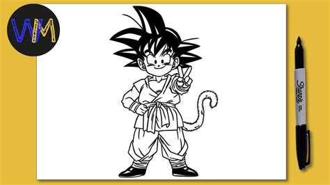 Dragon Ball Gt How To Draw Goku Goku Drawing Learn To Draw Kid Goku