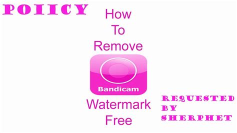 How To Remove Bandicam Watermark 2017works 100 Youtube