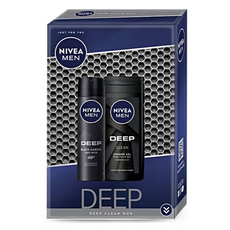 Set Cadou Nivea Men Deep Duo Dedodorant Spray Nivea Men Deep 150 Ml