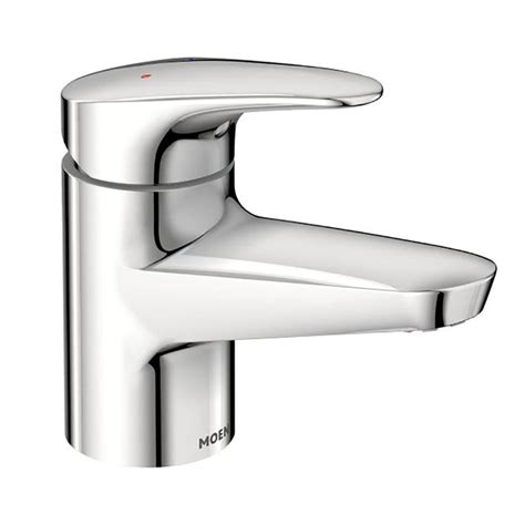 Moen Commercial Chrome 1 Handle Single Hole Watersense Bathroom Sink Faucet At