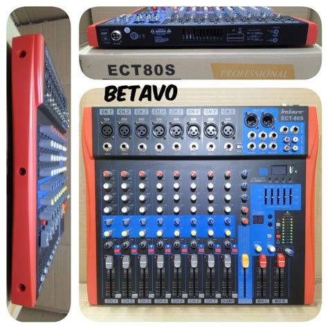 Jual Mixer Audio Betavo Ect80s 8 Channel Digital Mixing Betavo Ect 80s