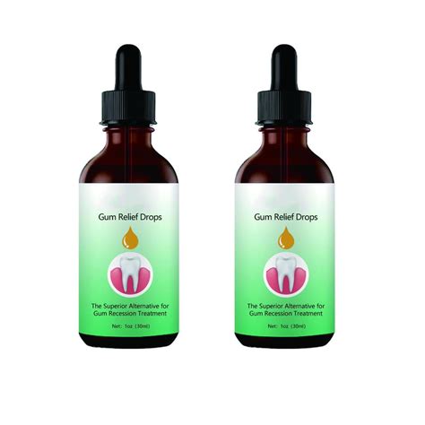 2 Pcs Gum Regrowth Drops Gum Relief Drops Natural Gum Liquid Drops Mouthwash Gum Gel