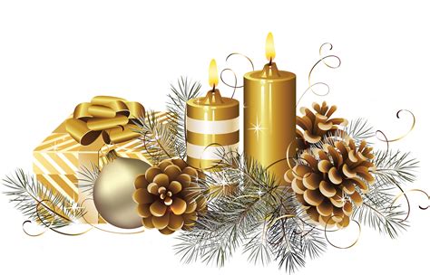 Christmas Candle's PNG Image | Gold christmas decorations, Christmas candles, Christmas wreath ...