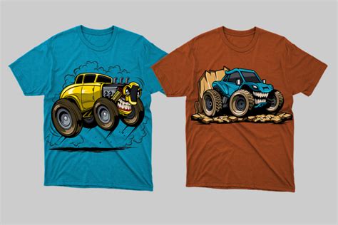 Best Illustrations Tshirt Cars Bundle Crella