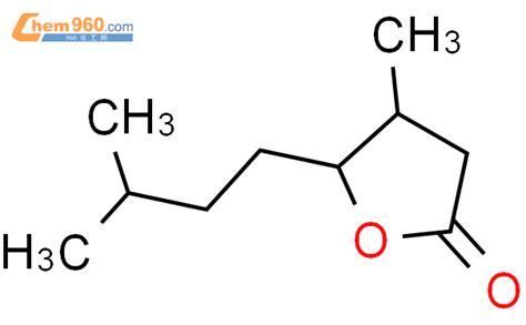 5561 08 0二氢 4 甲基 5 3 甲基丁基 23h 呋喃酮化学式、结构式、分子式、mol 960化工网