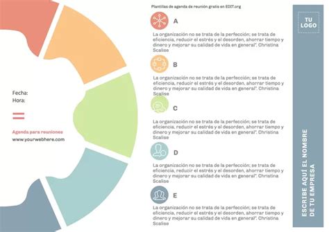 Crea Tu Plantilla Para Agenda De Reuniones Personalizada