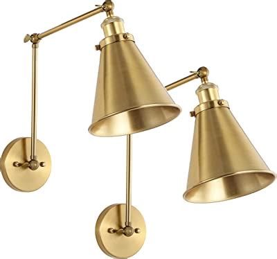 Wingbo Gold Swing Arm Wall Lamp Set Of Modern Adjustable Wall