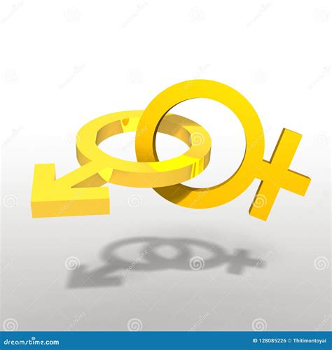 Sex 3d Coler Gold Stock Illustration Illustration Of Female 128085226