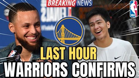 Last Minute Nobody Expected Warriors Confirms Warriors News