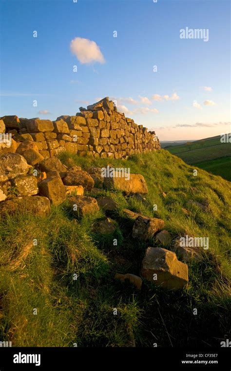 Hadrian S Wall At Steel Rigg Stock Photo Alamy