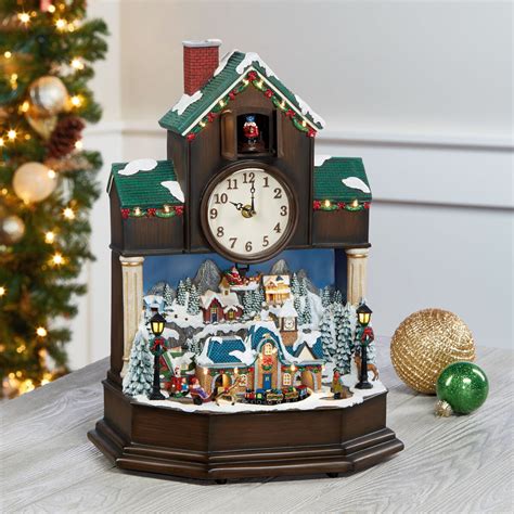 16 5 Inch 42cm Musical Christmas Cuckoo Clock Tabletop