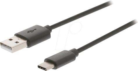 N Ccgb60600bk10 Usb 2 0 Cable Male Typ C A Male 1 M Black At Reichelt Elektronik