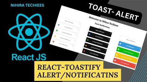 React Js Notifications Using React Toastify React Js Full Course