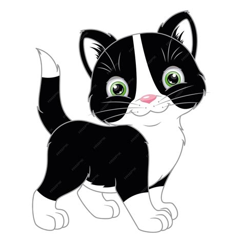 Gatinho Preto Desenho Animado - 5