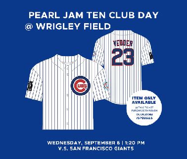 Pearl Jam - Pearl Jam Ten Club Day With the Chicago Cubs