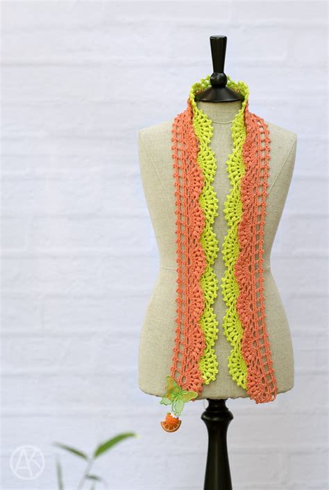 Crochet Patterns Tutti Frutti Scarf Shawl Ebook Pdf Etsy