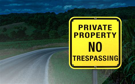 No Trespassing Private Property Sign 4 Packs Uv Printing