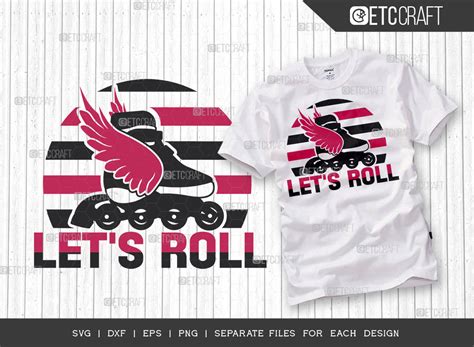 Lets Roll Svg Cut File Roller Derby Svg Graphic By Pixel Elites