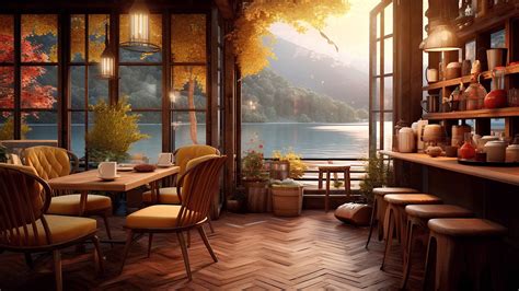 Fall Coffee Shop Ambience With Relax Autumn Smooth Jazz Lounge Music