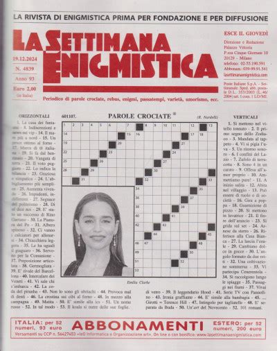 La Settimana Enigmistica Uscita N Dicembre