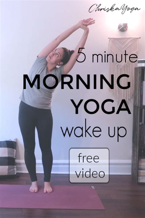 5 Minute Morning Wake Up Yoga Routine — Chriskayoga Morning Yoga Morning Yoga Flow Wake Up Yoga