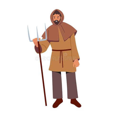 Medieval Peasants Drawing