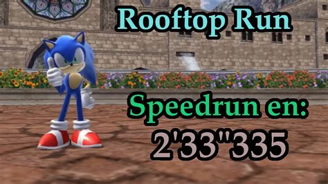 Rooftop Run Day Speedrun Sonic Unleashed Wii Youtube