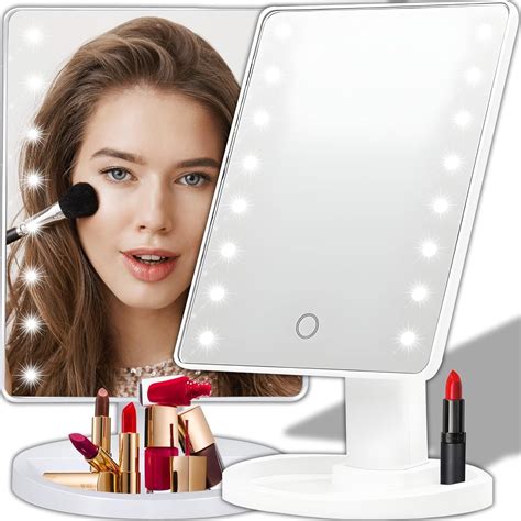 Prime Pick Rotating Cosmetic Mirror Led Illuminated Mirror Makeup