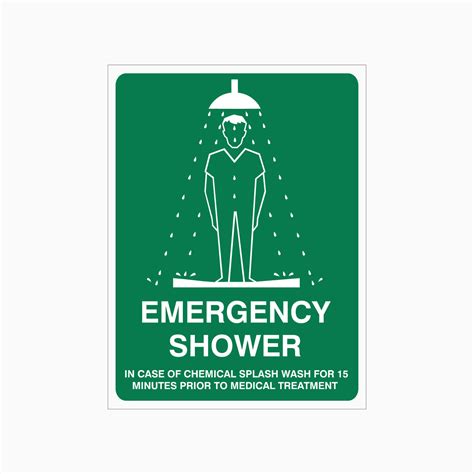 EMERGENCY SHOWER SIGN – Get signs