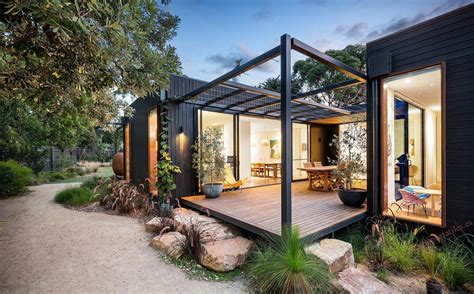Steel Pergola Beach House Modern Building A Container Home Modular