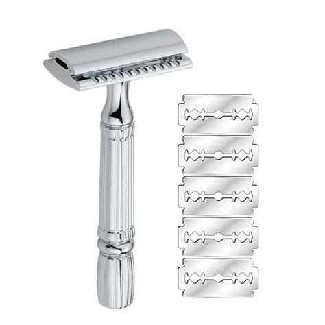 Short Handle Classic Safety Razor Double Edge Mens Shaving Razors Non