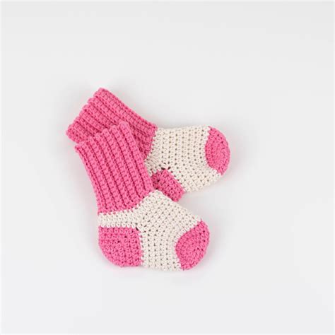 CROCHET PATTERN Crochet Baby Socks Baby Booties Two Tone