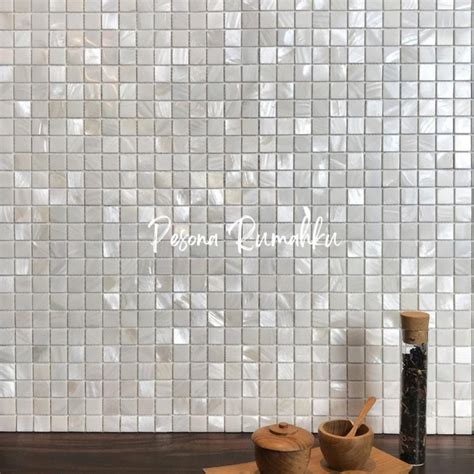 Jual Mosaic Mozaik Dinding Kamar Mandi Putih Merk Venus Type Pearly