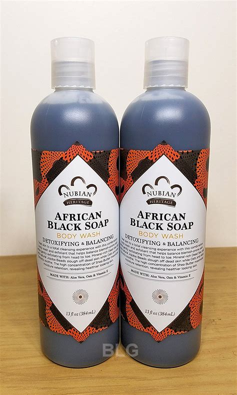 Nubian Heritage Body Wash African Black Soap 13 Fluid