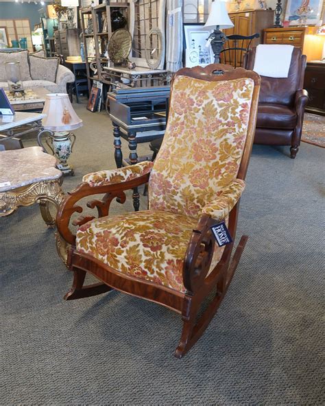 Vintage Upholstered Rocker | New England Home Furniture Consignment